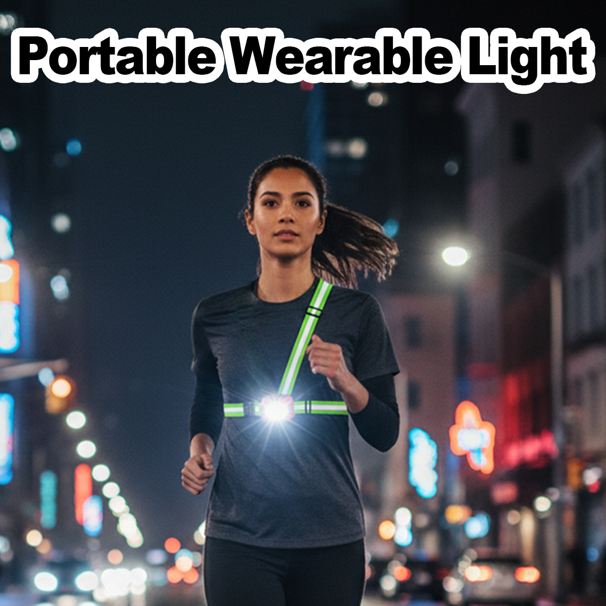 Running Gear Reflective - Koşu Işığı USB Şarj Edilebilir Su