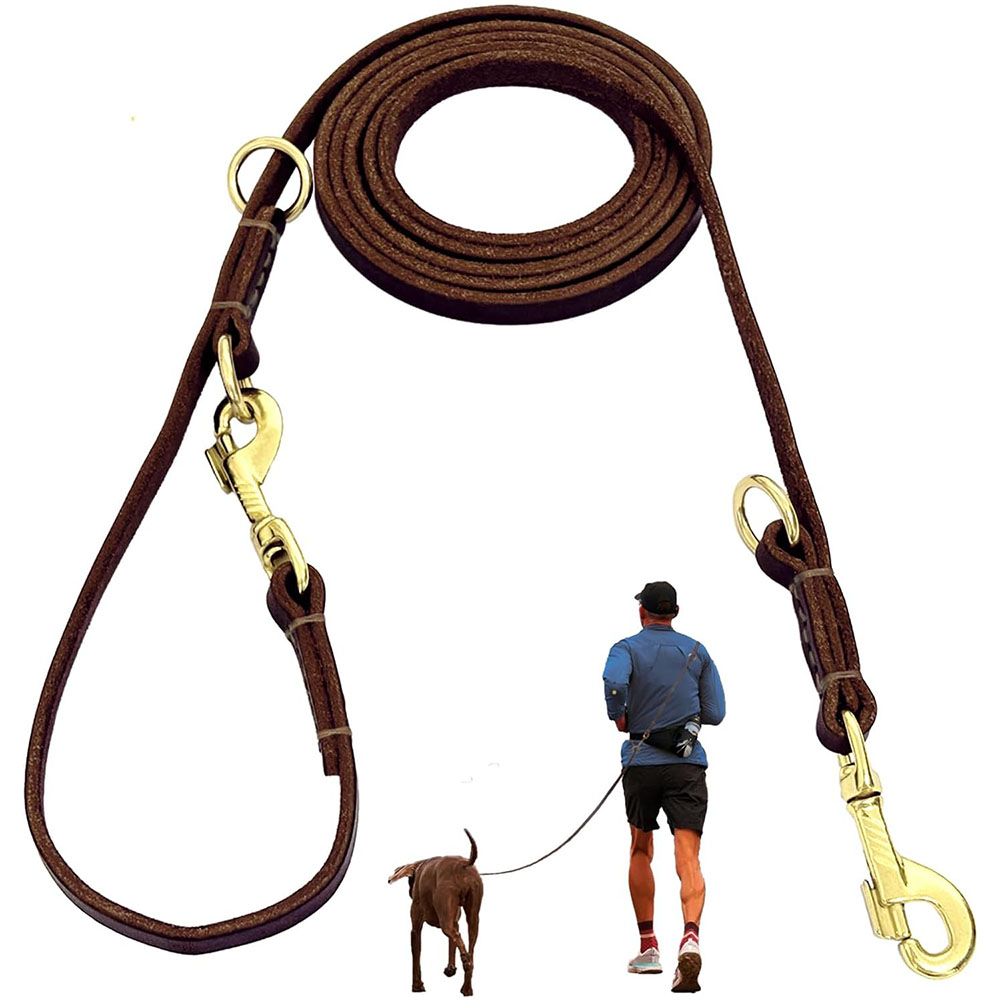 Running Gear Dog - Çok Fonksiyonlu Deri Köpek Tasması Eller