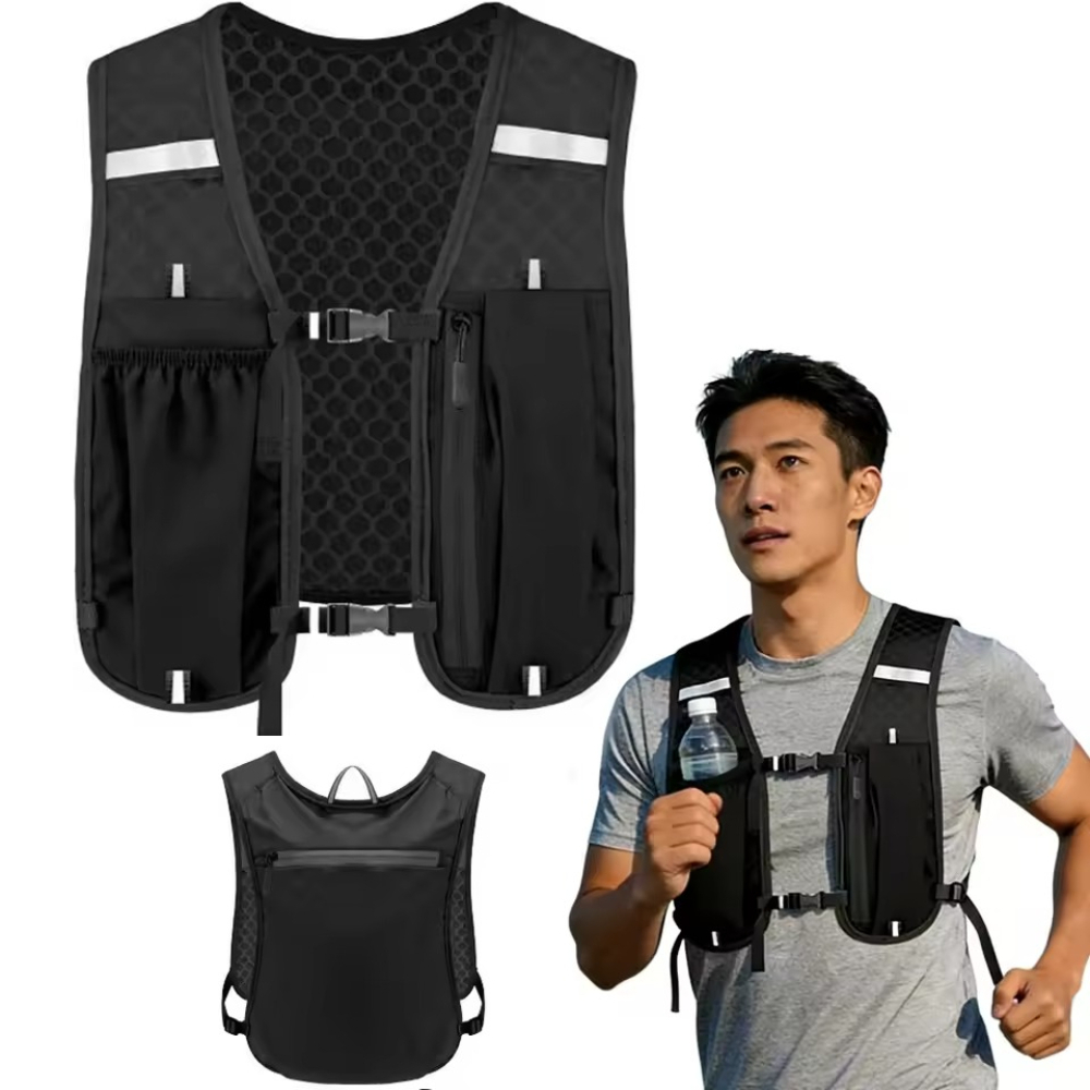 Running Gear Bag For Men - Hidrasyon Sırt Çantası Yeleği Koşu Erkekler