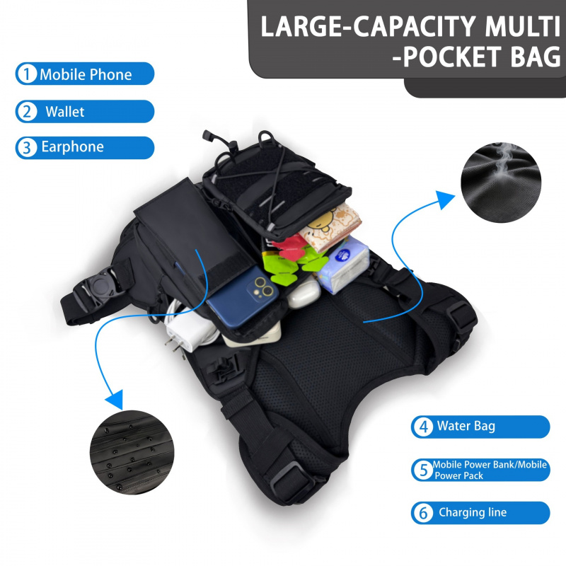2026 Yeni Taktik Yelek Göğüs Ç - Running Gear Bag For Men incelemesi ve fiyatı