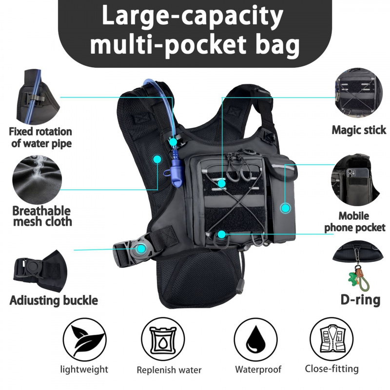 2026 Yeni Taktik Yelek Göğüs Ç - Running Gear Bag For Men incelemesi ve fiyatı